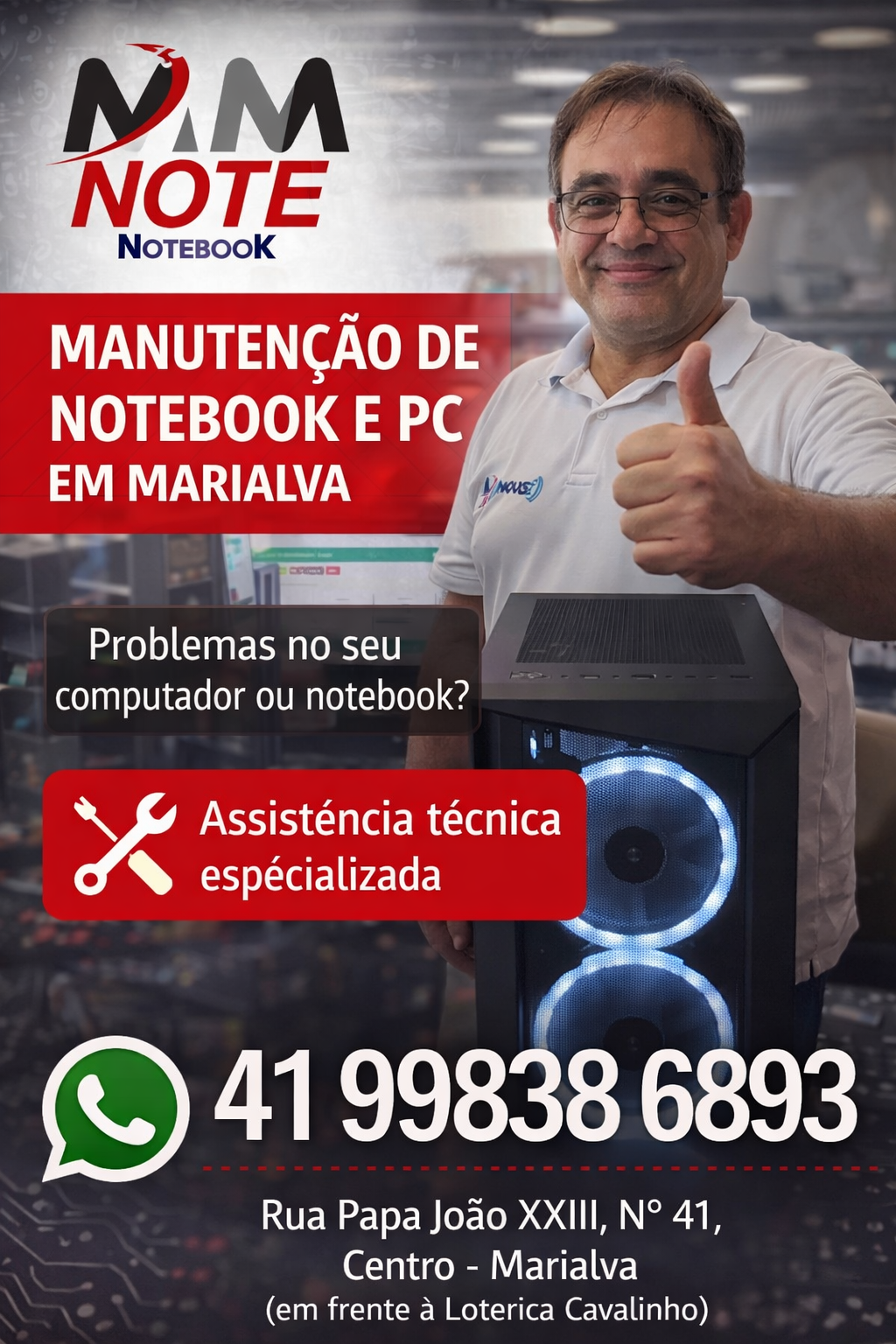 Manutenção deNotebook e Pc
